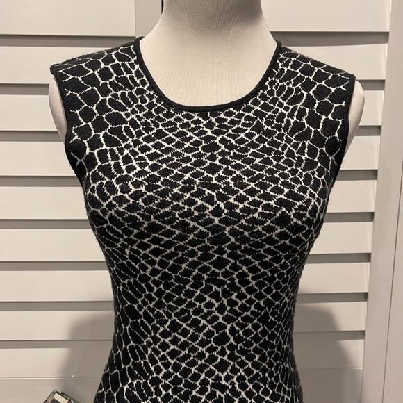 Sam Edelman Pre owned Selby Jacquard Sweater Dress Fit & Flare. - Picture 5 of 14